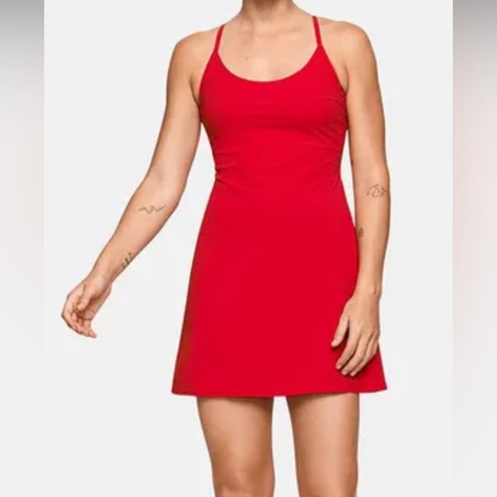 Outdoor Voices Red Exercise Dress